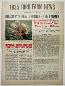 1935 Ford Farm News Industrys New Partner The Farmer