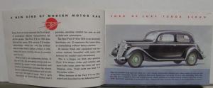1935 Ford V8 A New Kind of Modern Motor Car Sales Brochure