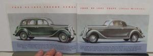 1935 Ford V8 A New Kind of Modern Motor Car Sales Brochure