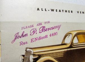 1935 Ford V-8 Buy Now Sales Brochure Coppertone