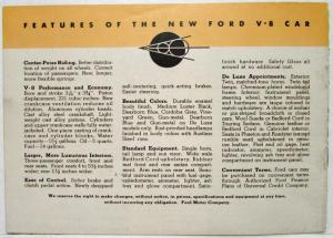 1935 Ford V-8 Buy Now Sales Brochure Coppertone