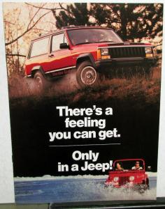 1984 Jeep Cherokee J20 Wagoneer Pickup Comanche Original Dealer Sales Brochure