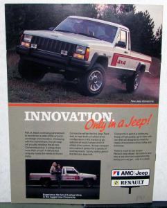 1984 Jeep Cherokee J20 Wagoneer Pickup Comanche Original Dealer Sales Brochure