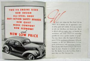 1937 Ford Whats New About the V-8 Sales Brochure