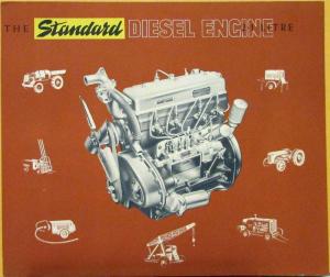 1954 Standard Diesel Engine Sales Folder English UK Market Original