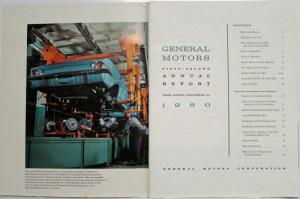 1960 General Motors GM Annual Report Booklet Shareholders Financial Stock Sales