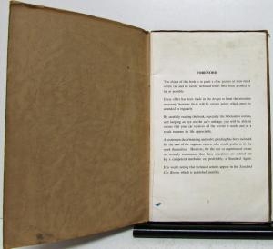 1953 1954 1955 ? Standard Vanguard Instruction Book Original Printed in England