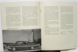 1961 General Motors Stock Shareholders Third Quarterly With 1962 Models Shown