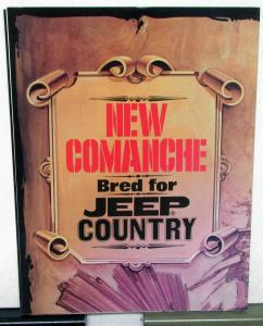 1986 Jeep Comanche Original Dealer Sales Brochure 2 Sided Poster