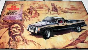 1986 Jeep Comanche Original Dealer Sales Brochure 2 Sided Poster