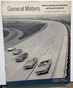 1964 Second Quarter General Motors Stock Shareholders Quarterly Financial Report