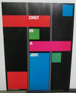 1986 Jeep Comanche Cherokee Wagoneer CJ J10 J20 Eagle Dealer Sales Brochure