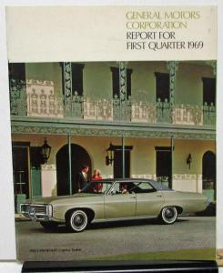 1969 First Quarter General Motors Stock Shareholders Quarterly Financial Report