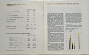 1971 First Quarter General Motors Stock Shareholders Quarterly Financial Report
