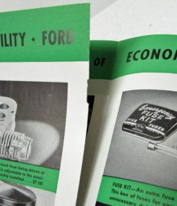 1938 Ford Accessories To Add To The Pleasure of Motoring Sales Mailer Brochure
