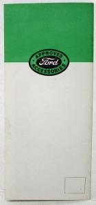 1938 Ford Accessories To Add To The Pleasure of Motoring Sales Mailer Brochure