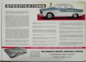 1958 Standard Vanguard Spacemaster Australian Car Market Sales Folder IS INSIDE