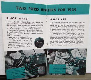 1939 Ford Accessories Get More Enjoyment Out of Motoring Sales Brochure