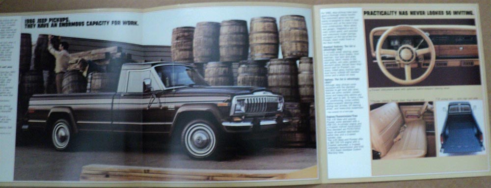 1986 Jeep J10 J20 Pickup Original Dealer Sales Brochure