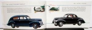 1939 New Ford V8 Cars Sales Brochure Small Version Dated 10/38 Original