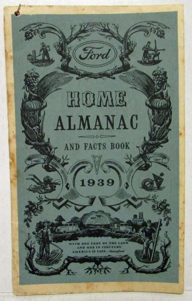 1939 Ford Home Almanac and Facts Book