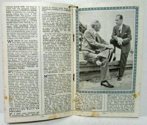 1939 Ford Home Almanac and Facts Book