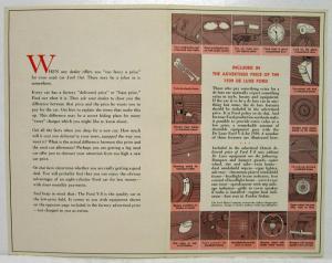 1939 Ford Beware Trader Who Woos You with Fancy Trade-In Price Sales Brochure