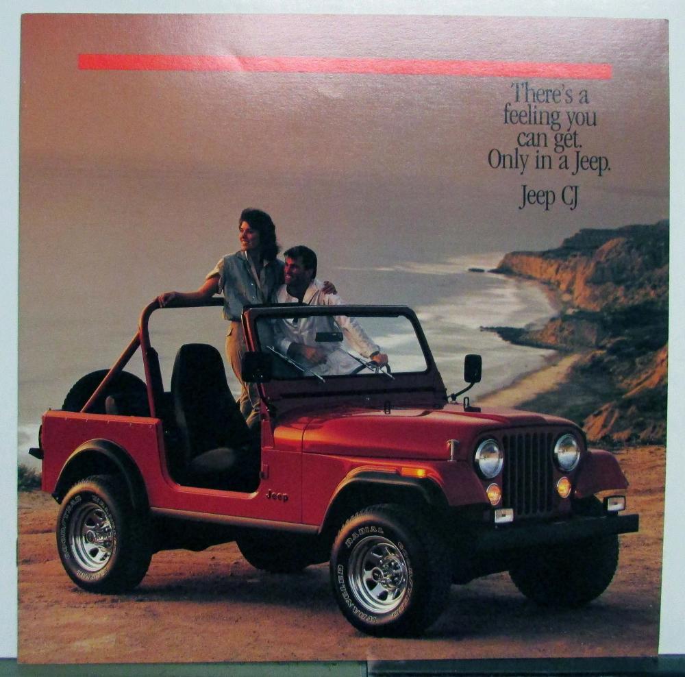 1986 Jeep CJ Renegade Laredo Original Dealer Sales Brochure