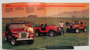 1986 Jeep CJ Renegade Laredo Original Dealer Sales Brochure