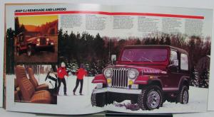 1986 Jeep CJ Renegade Laredo Original Dealer Sales Brochure