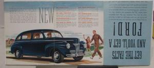 1941 Ford Its a Big New Car Sales Folder