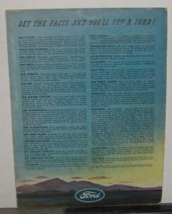1941 Ford Its a Big New Car Sales Folder
