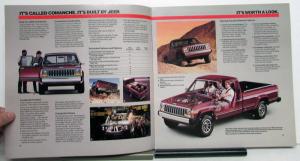 1986 Jeep Comanche Custom X XLS Original Dealer Sales Brochure