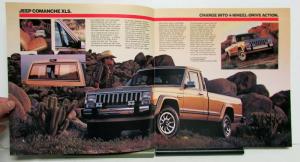 1986 Jeep Comanche Custom X XLS Original Dealer Sales Brochure