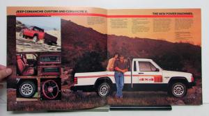 1986 Jeep Comanche Custom X XLS Original Dealer Sales Brochure