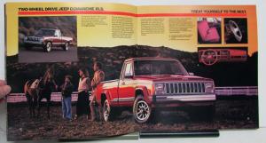 1986 Jeep Comanche Custom X XLS Original Dealer Sales Brochure