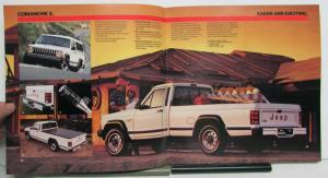 1986 Jeep Comanche Custom X XLS Original Dealer Sales Brochure