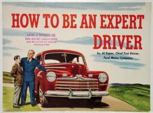 1946 Ford How to Be an Expert Driver Sales Brochure Comic Book Pages