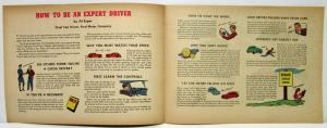 1946 Ford How to Be an Expert Driver Sales Brochure Comic Book Pages