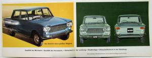 1962 1963 Steyr Fiat 1300 & 1500 Models Auto Sales Brochure Original German Text