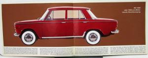 1962 1963 Steyr Fiat 1300 & 1500 Models Auto Sales Brochure Original German Text