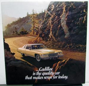 1974 Cadillac Testimonials Features Economy XL Sales Brochure Mailer Original