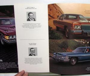 1974 Cadillac Testimonials Features Economy XL Sales Brochure Mailer Original