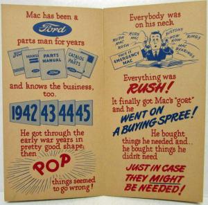 1946 Ford Emergency Mac Promotional Sales Brochure to Dealers