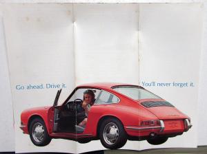 1966 Porsche Dealer Sales Brochure Folder 911 912 Features Original Rare