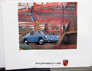 1966 Porsche Dealer Sales Brochure Folder 911 912 Features Original Rare