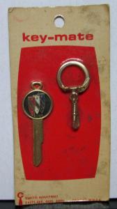 1968 Buick Color Logo Crest Key Blank NOS Curtis W/Key-ring Still Sealed