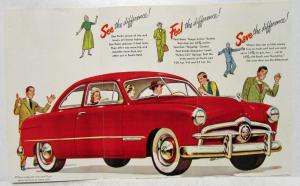 1949 Ford Wins Gold Medal of Fashion Academy Sales Trifold