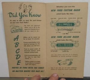 1949 Ford Did You Know Facts About the 49 Sales Brochure