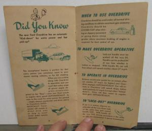 1949 Ford Did You Know Facts About the 49 Sales Brochure
